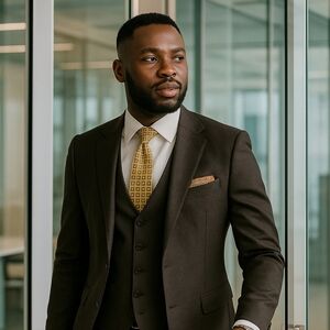 Salvatore Ferragamo Vintage Castle Stamp Geometric Print 100% Silk Tie Gold Blue